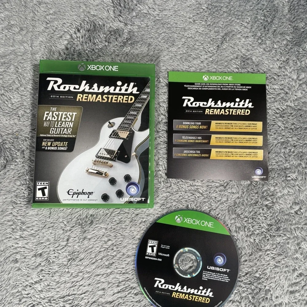 Rocksmith Remastered 2014 Edition Xbox One Learn Guitar New Open Box